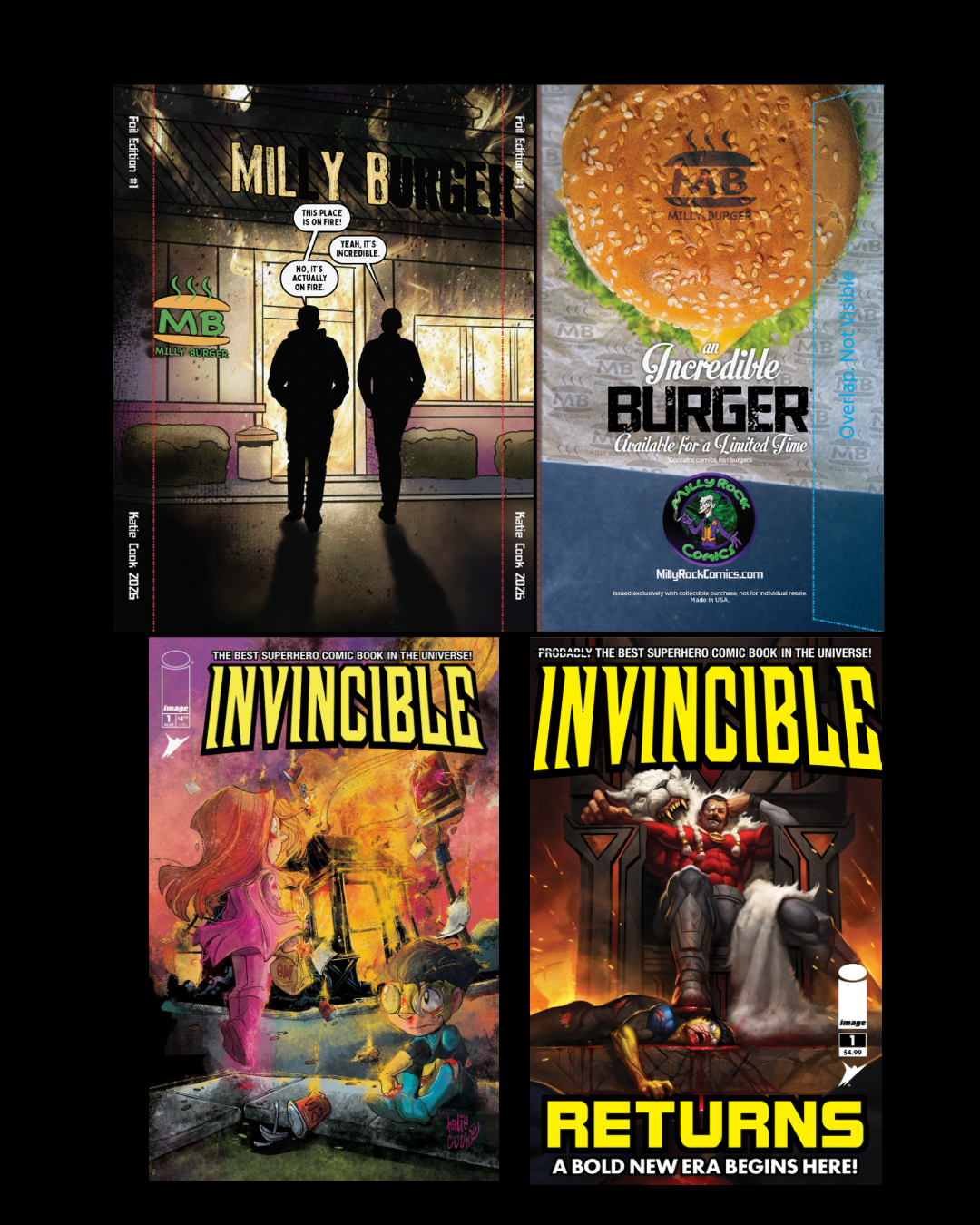 MillyRock Comics Custom Comic Shield Collectors Invincible Box Set